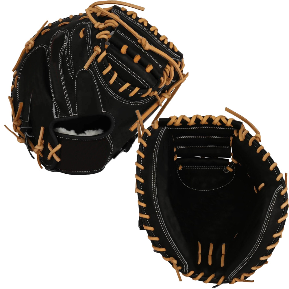 Professional leather black Catchers mitt 33 inch personalized Catcher's mitt