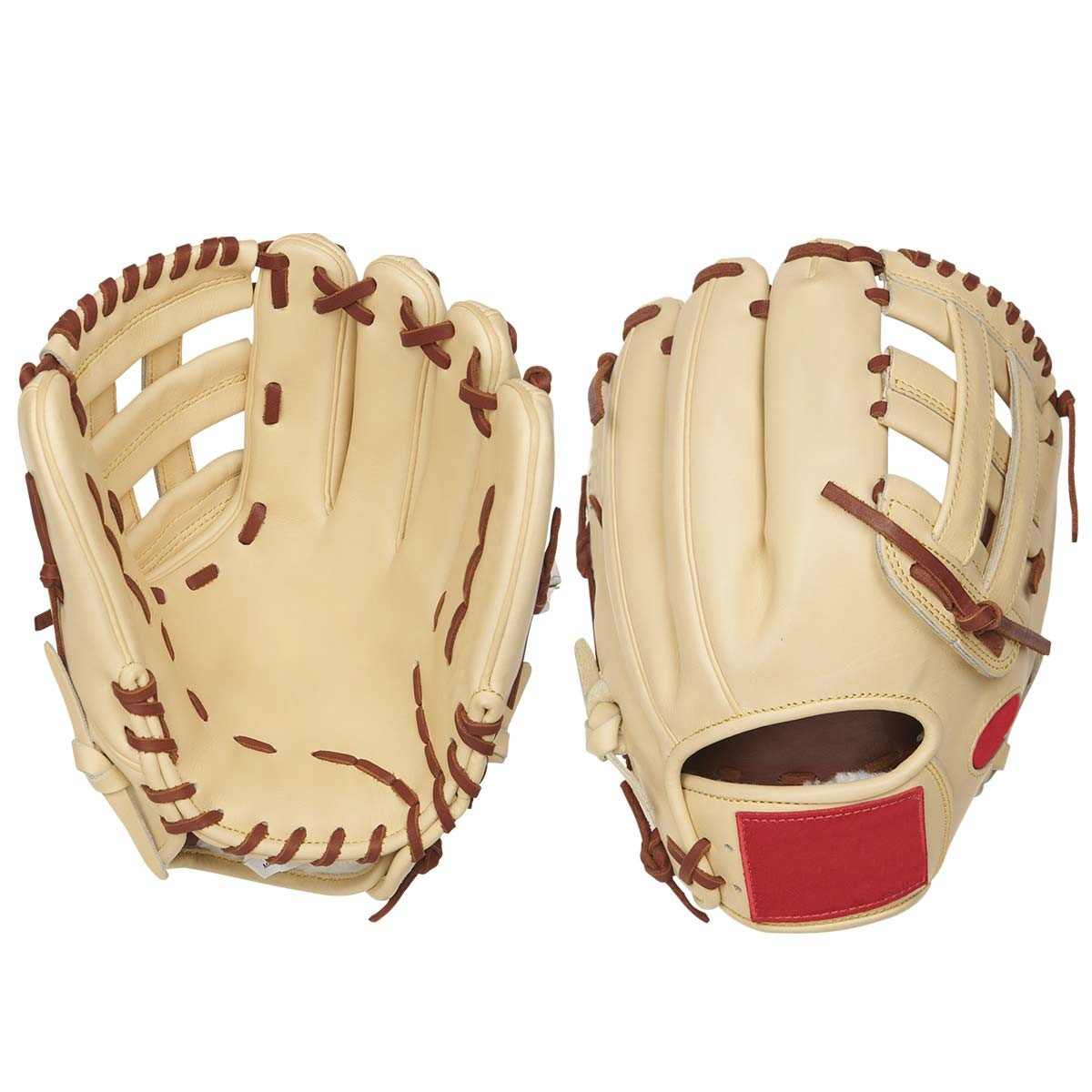 Full-grain kip leather comfortable hand fit infield 12.25" baseball gloves