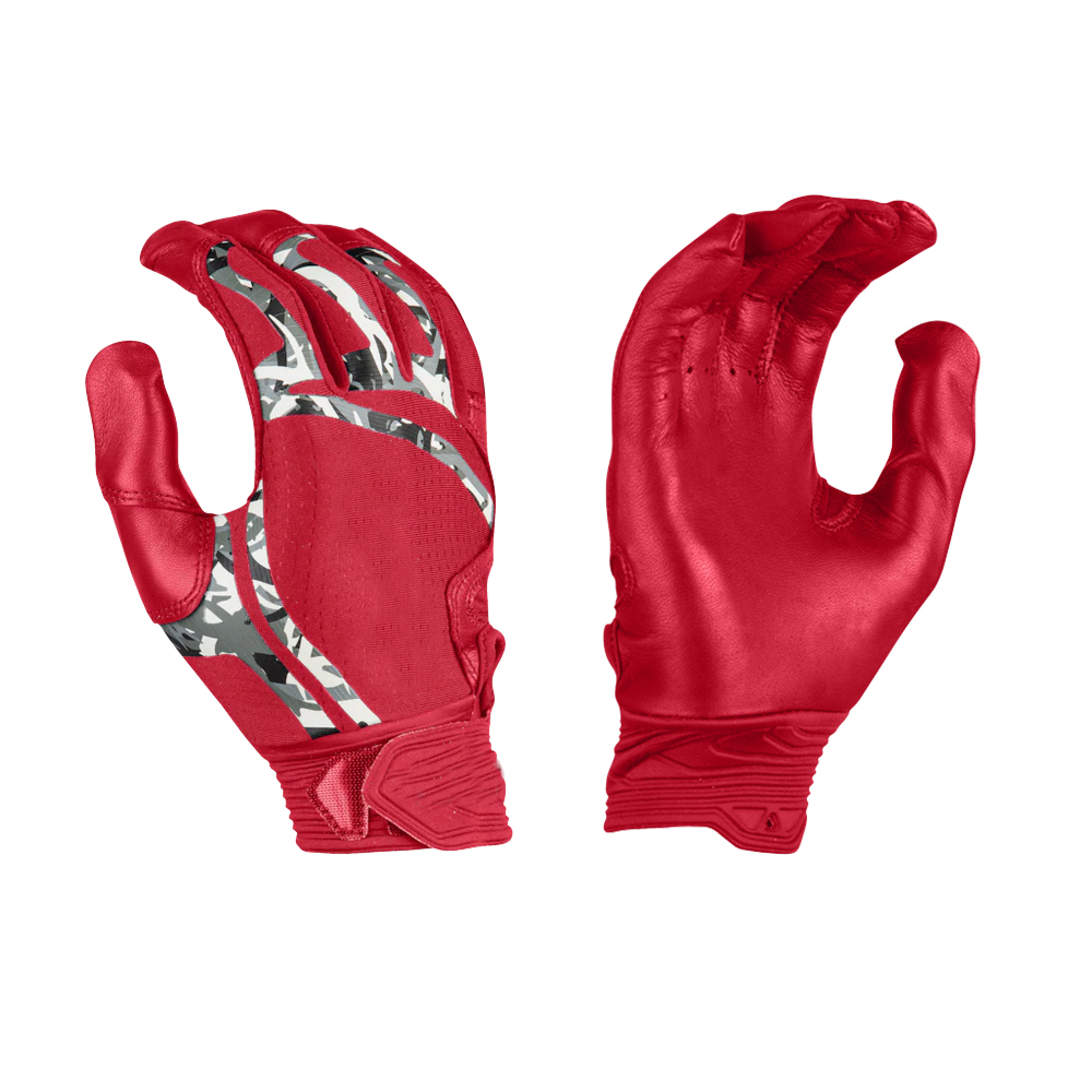 Wholesale youth batting gloves lightweight mesh smooth leather batting gloves