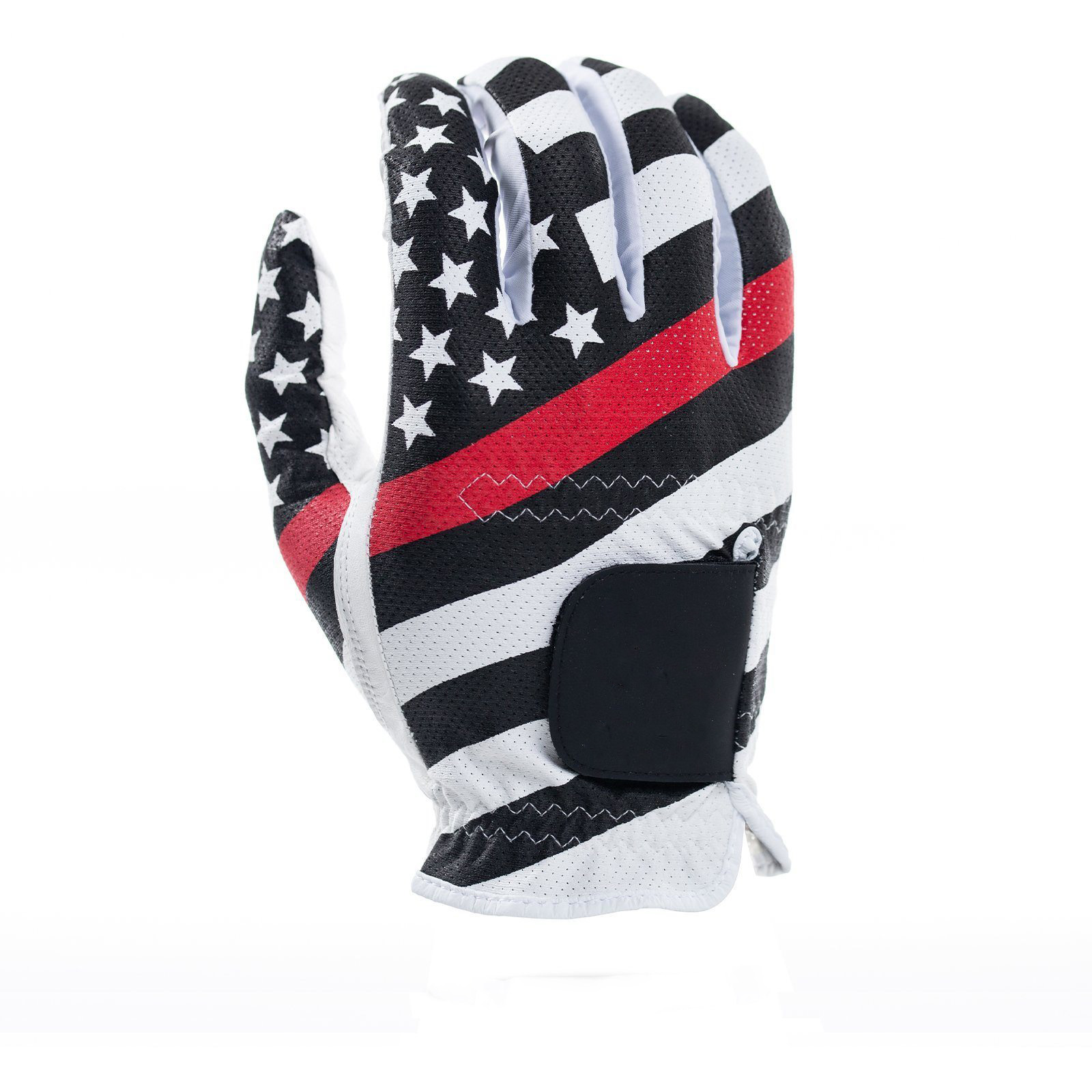 2020 flag pattern design  sheepskin leather golf gloves custom design  wholesale men's adult go
