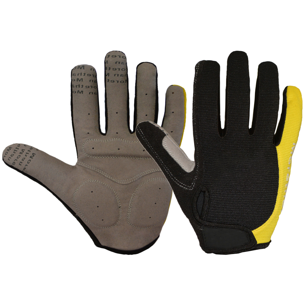 high quality terry cloth design touchscreen full finger road bike gloves