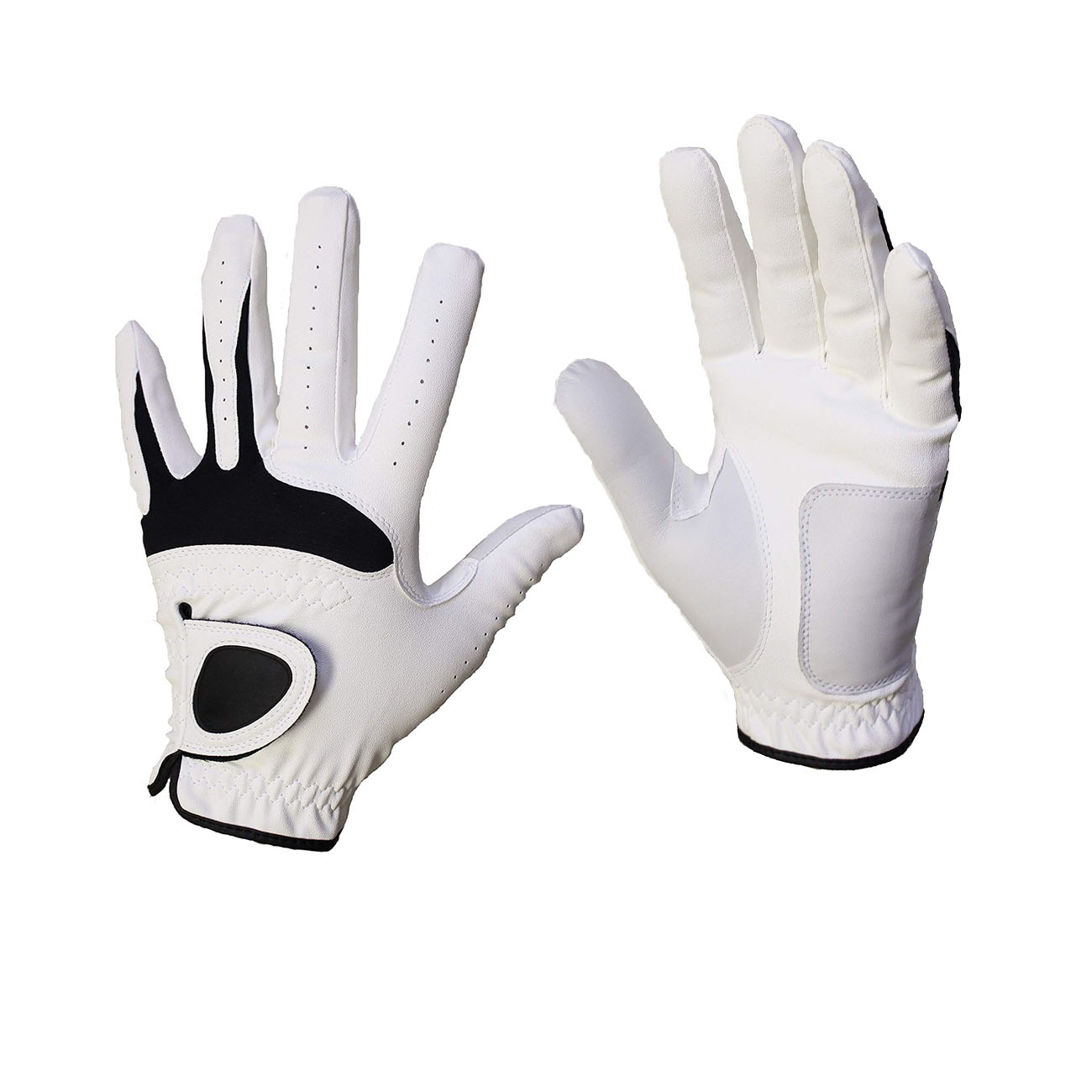 Men's All Weather Synthetic and Cabretta Leather Golf Gloves Right Handed Golfers