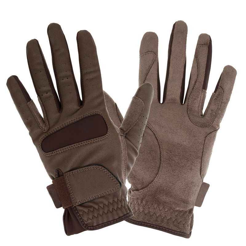 All size riding gloves leather horse riding gloves summer brown