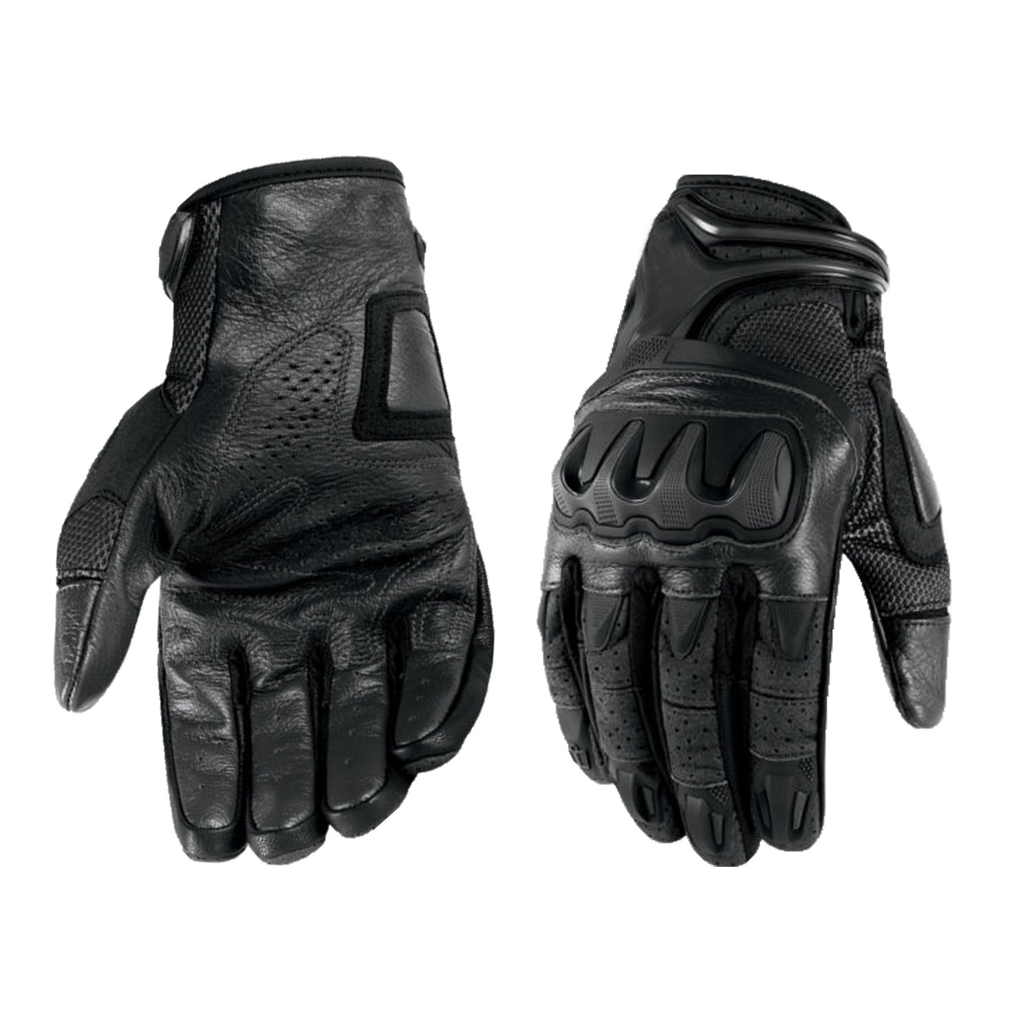 Cowhide leather motorcycle gloves motorcycling with knuckle protection