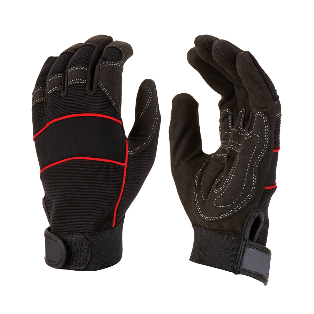 Wholesale work gloves synthetic leather Reinforced work gloves EN388
