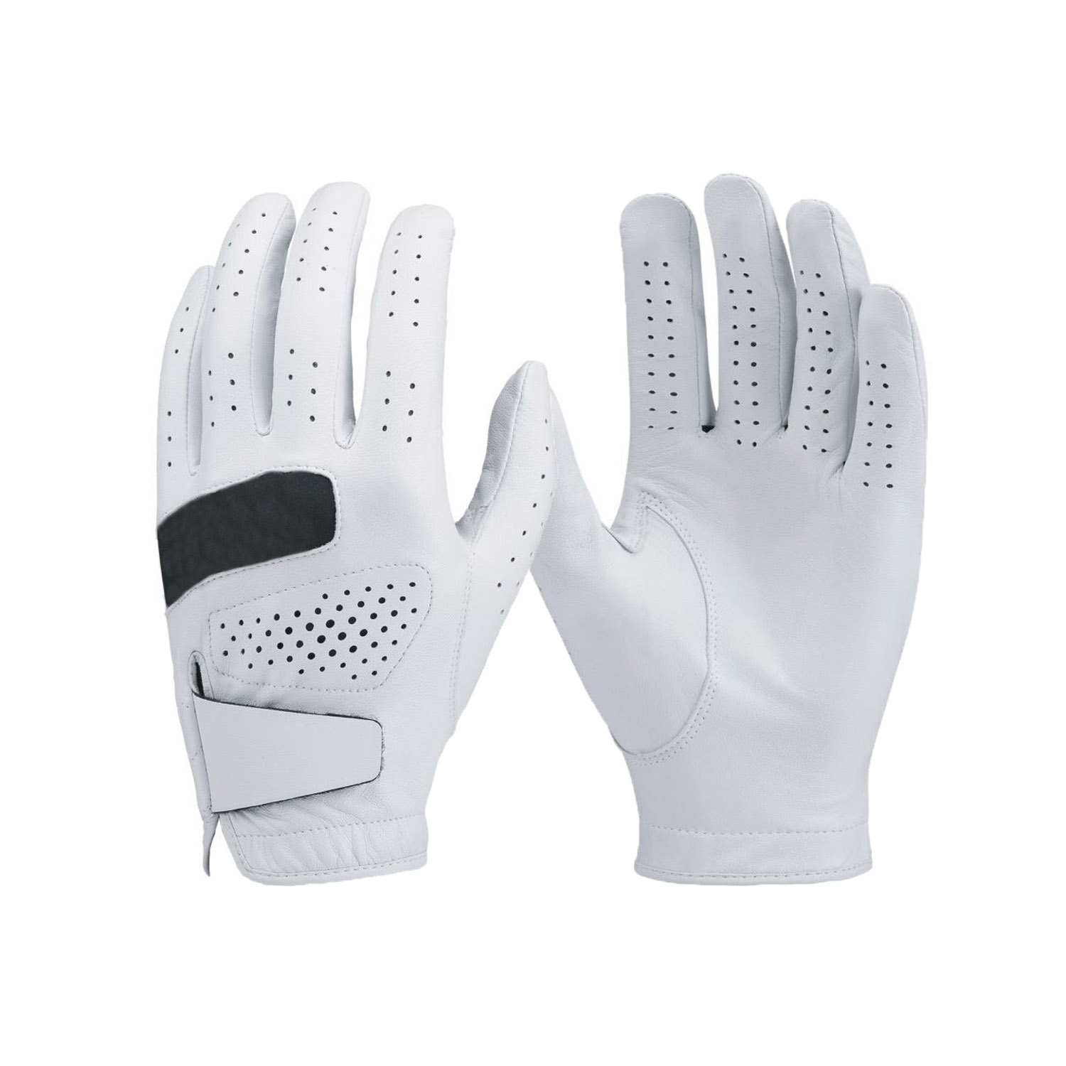 hot sale white Cabretta leather Golf gloves popular style for man women