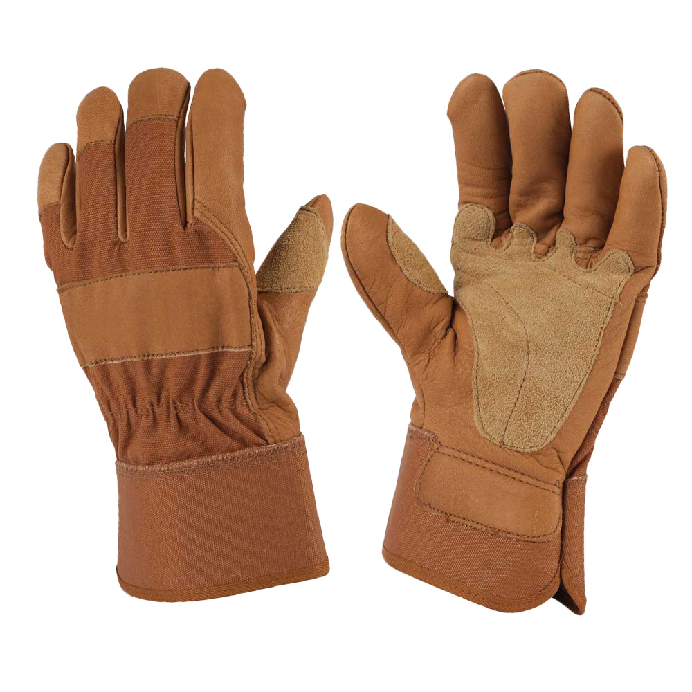 Men's Grain cowhide Leather Safety Work Gloves welding gloves