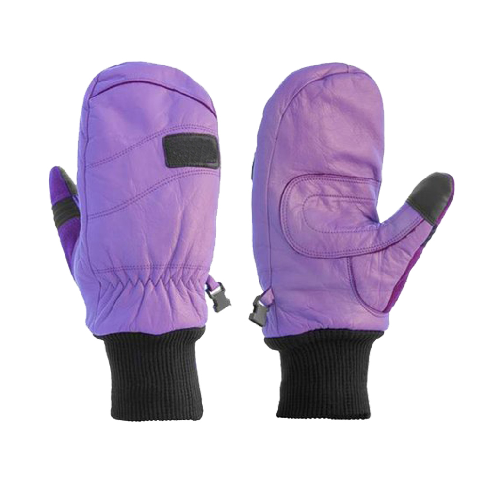 winter Mitts leather ski gloves touchscreen waterproof ski gloves