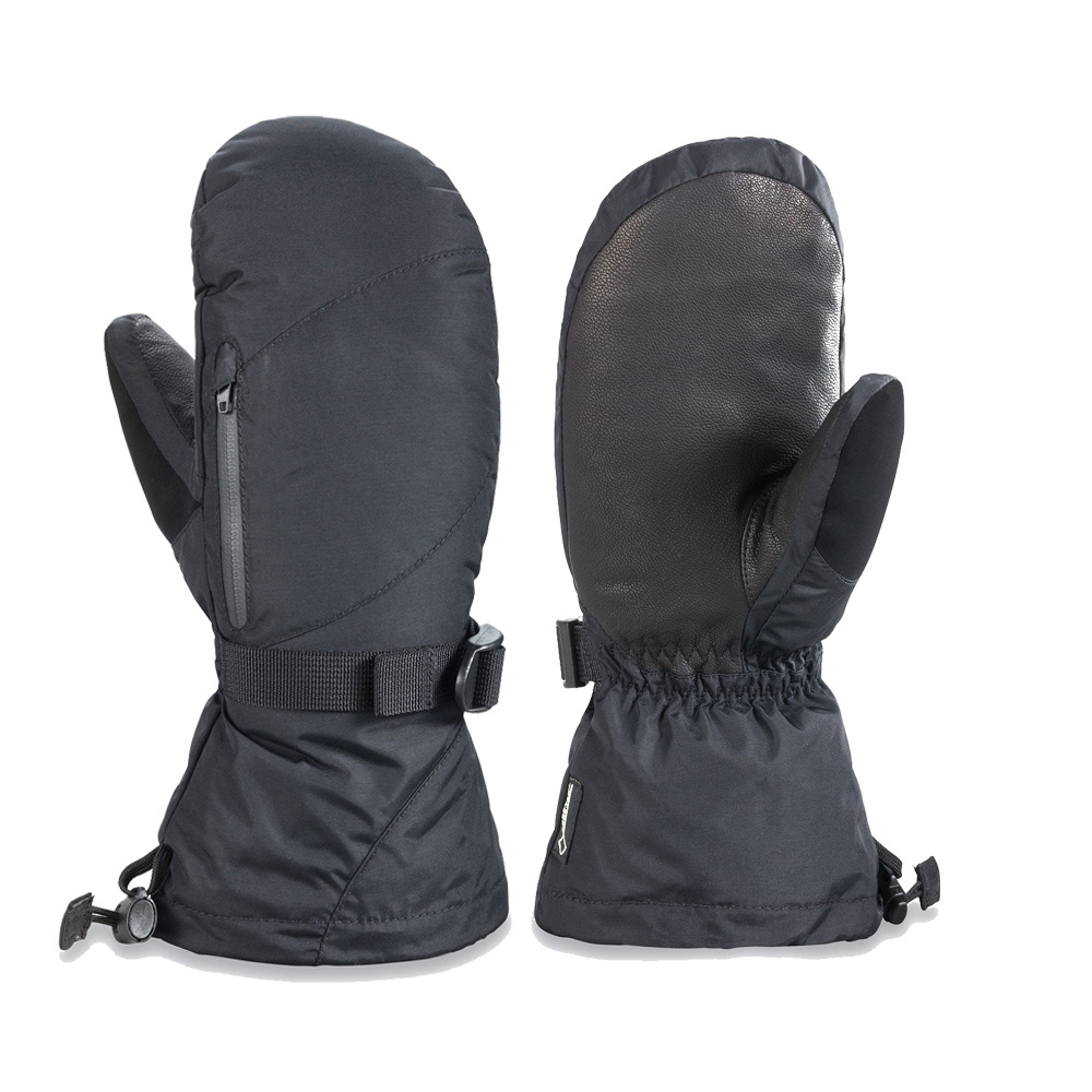 Outdoor women's winter ski mitts leather ski mittens waterpoof mitts