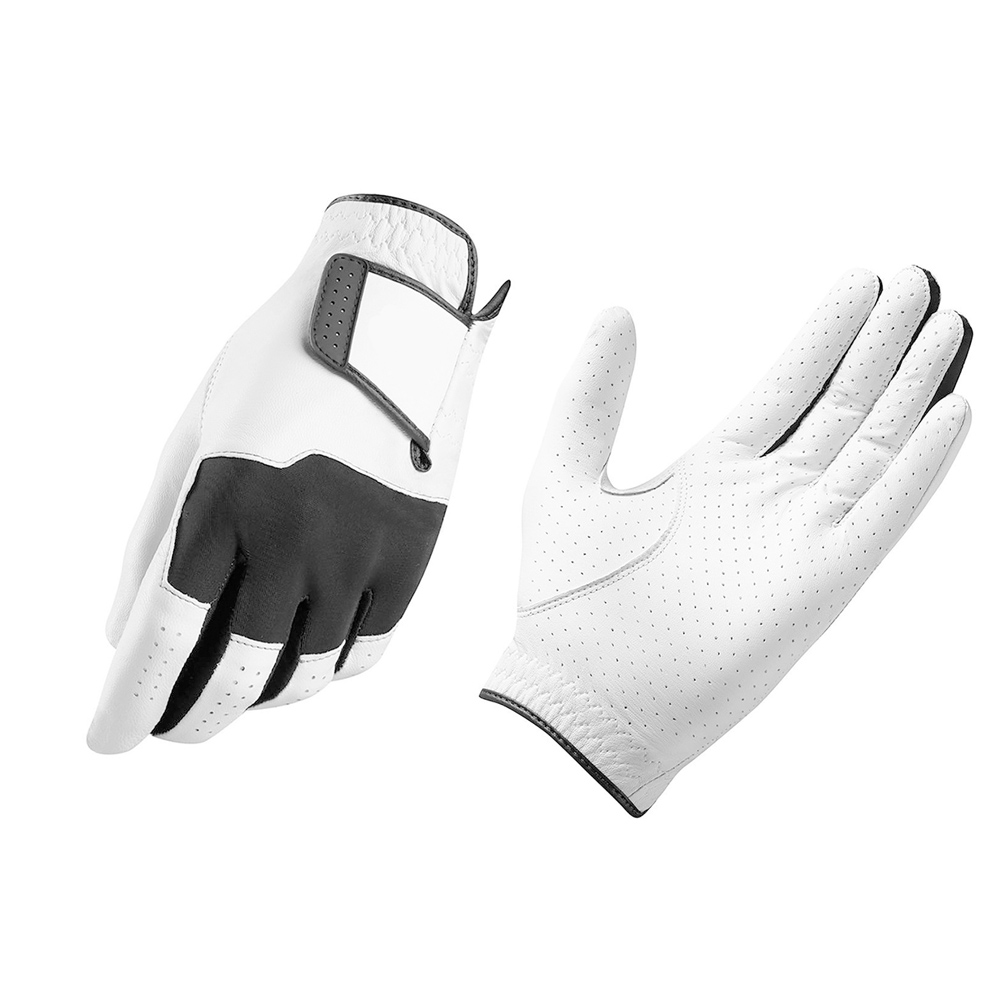 Men's leather golf gloves white golf gloves comfortable