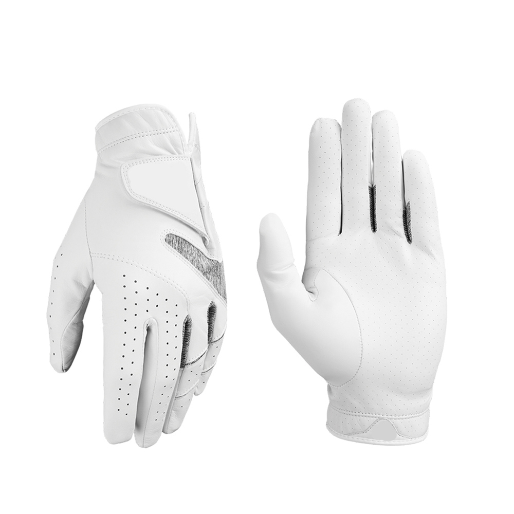 White golf gloves cabretta leather stretch golf gloves  Men