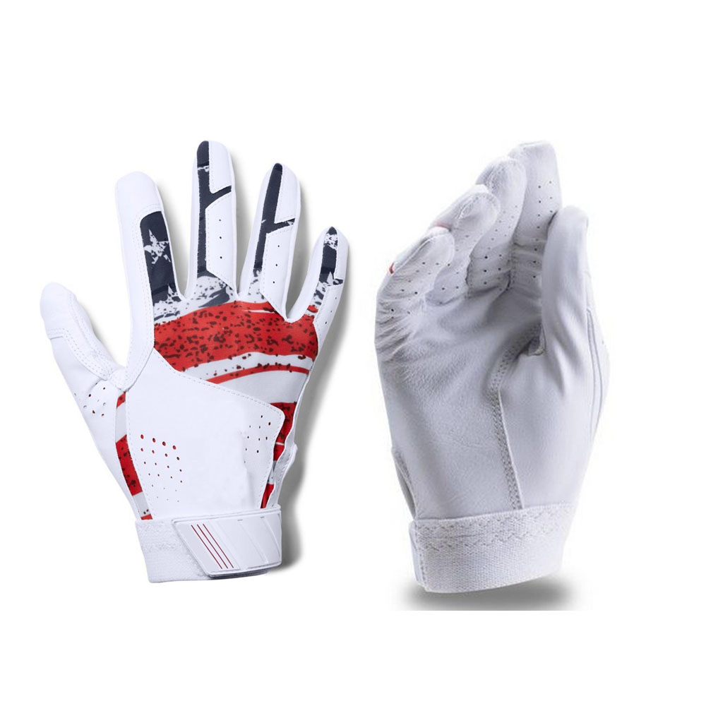Men's baseball batting gloves wholesale genuine leather batting gloves