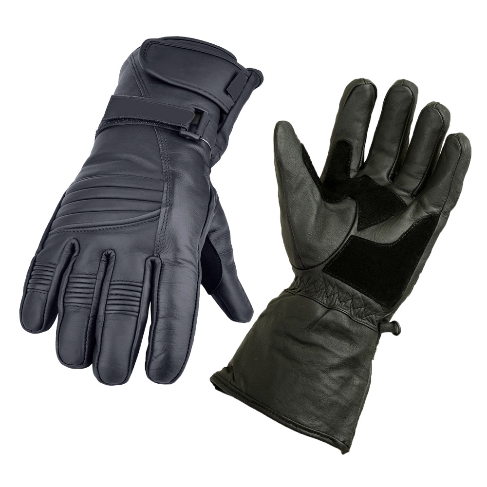 High quality Racing gloves leather motorcycle gloves long wrist for winter Hands Protecting