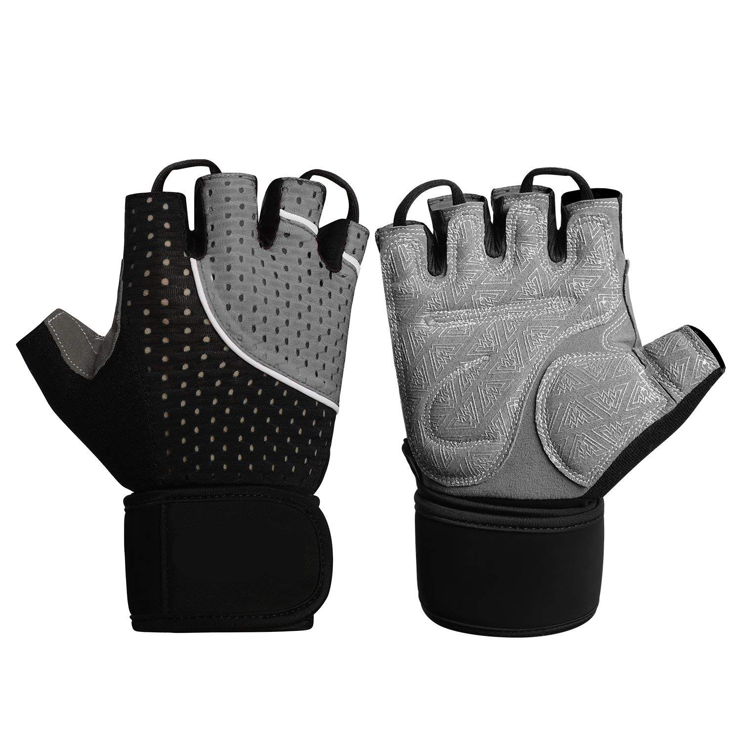 Weight Lifting Gloves for Women & Men, Anti-Slip Silica Gel Grip Padded fitness Gloves