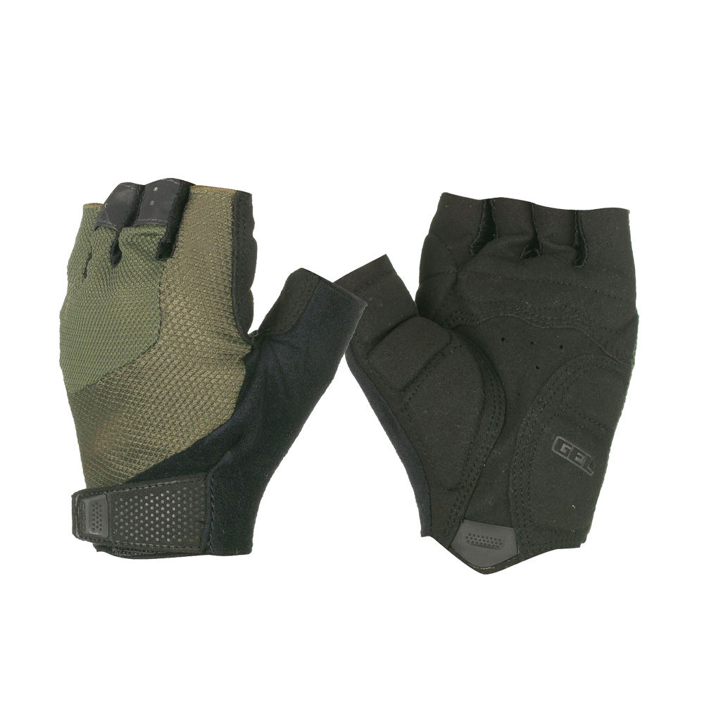 Short finger Men's summer gloves Gel pad palm cycling gloves