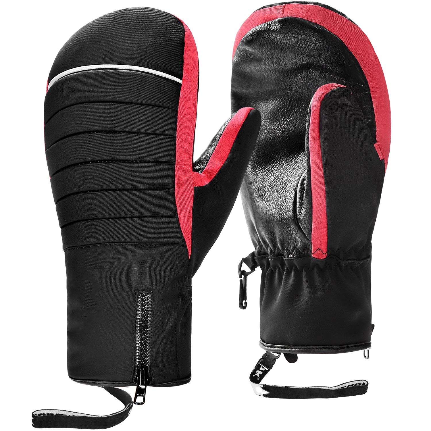 Custom Windproof  Waterproof Ski Gloves with Thermal 3M Thinsulate