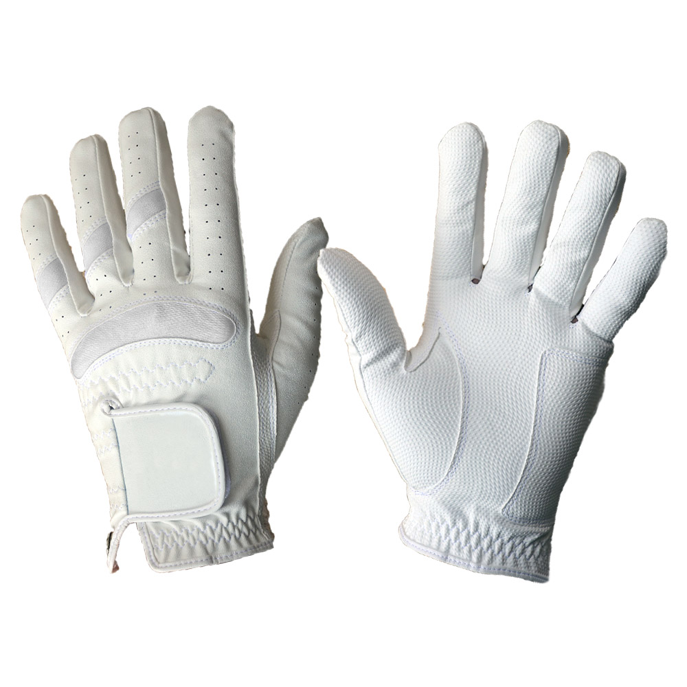 All weather synthetic leather golf glove with Removable ball marker