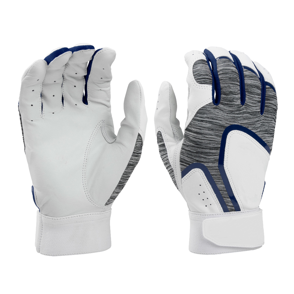 High quality white leather sports batting gloves PRO baseball games grip bat batting gloves