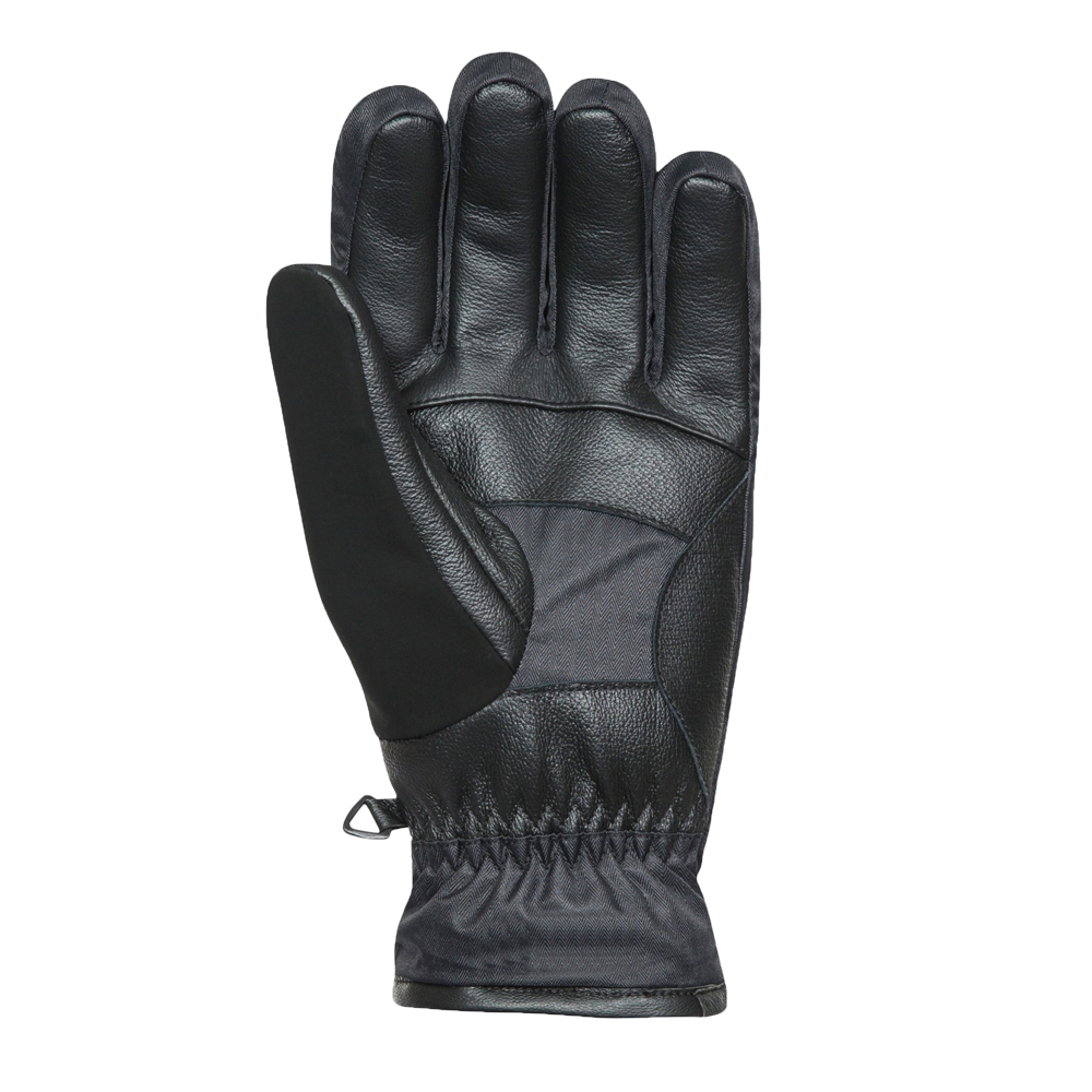 Adult leather ski gloves black goatskin durable waterproof protection ski gloves