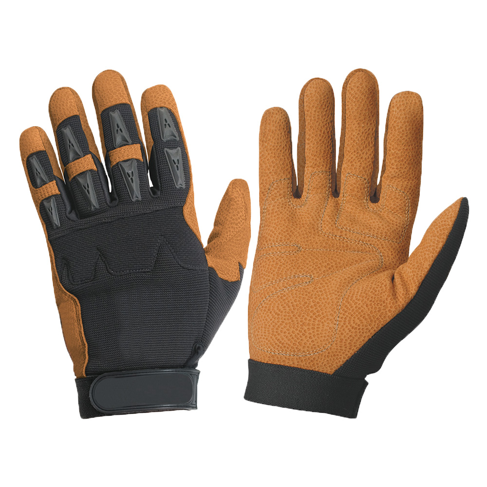 Best selling durable Digital goatskin Leather comfortable safety gloves protection safety working gl