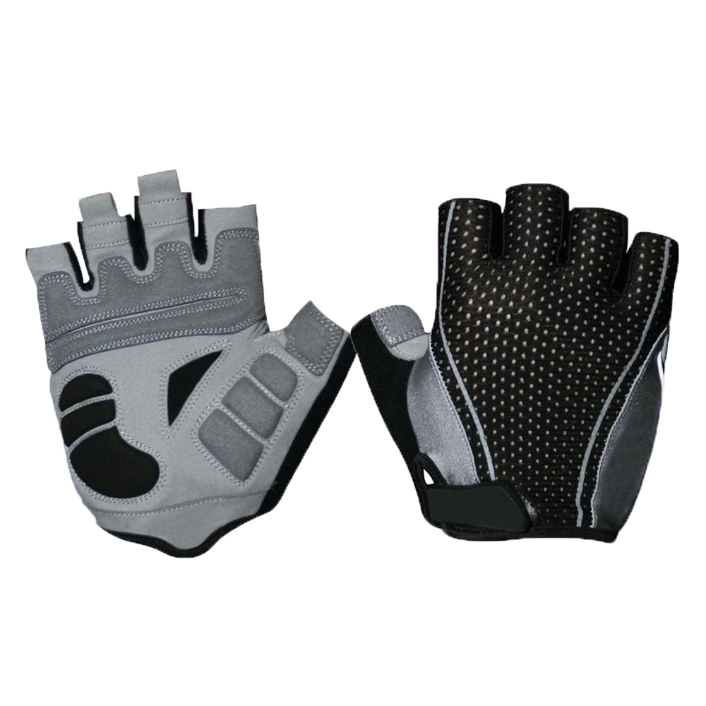 High quality Short finger breathable elastic mesh bike gloves shake proof bike gloves