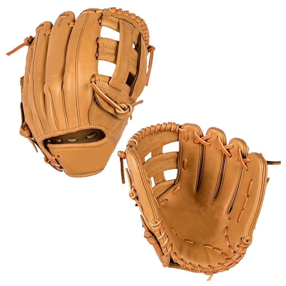 Soft leather tan color infield baseball glove 11.5 right hand throw baseball gloves