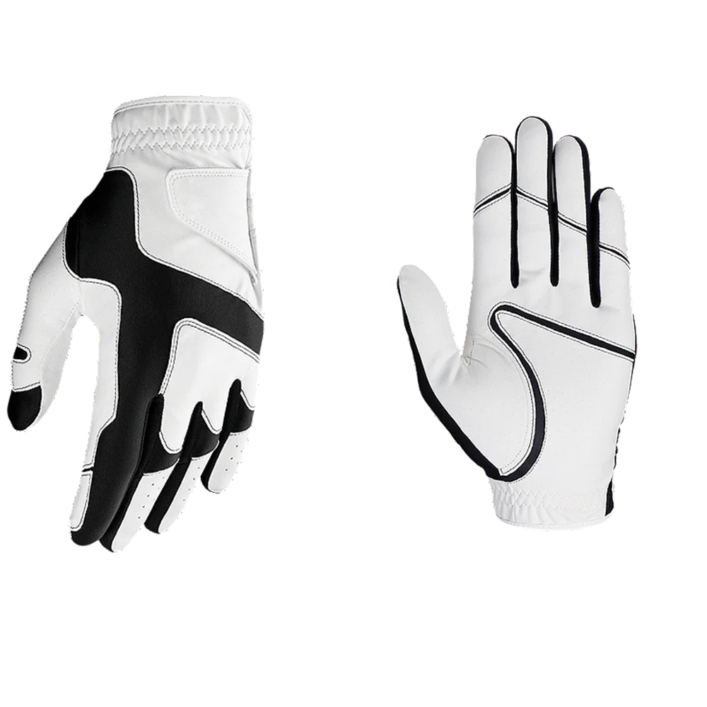 Moisture wicking breathable flexible 4-Way stretch synthetic golf gloves