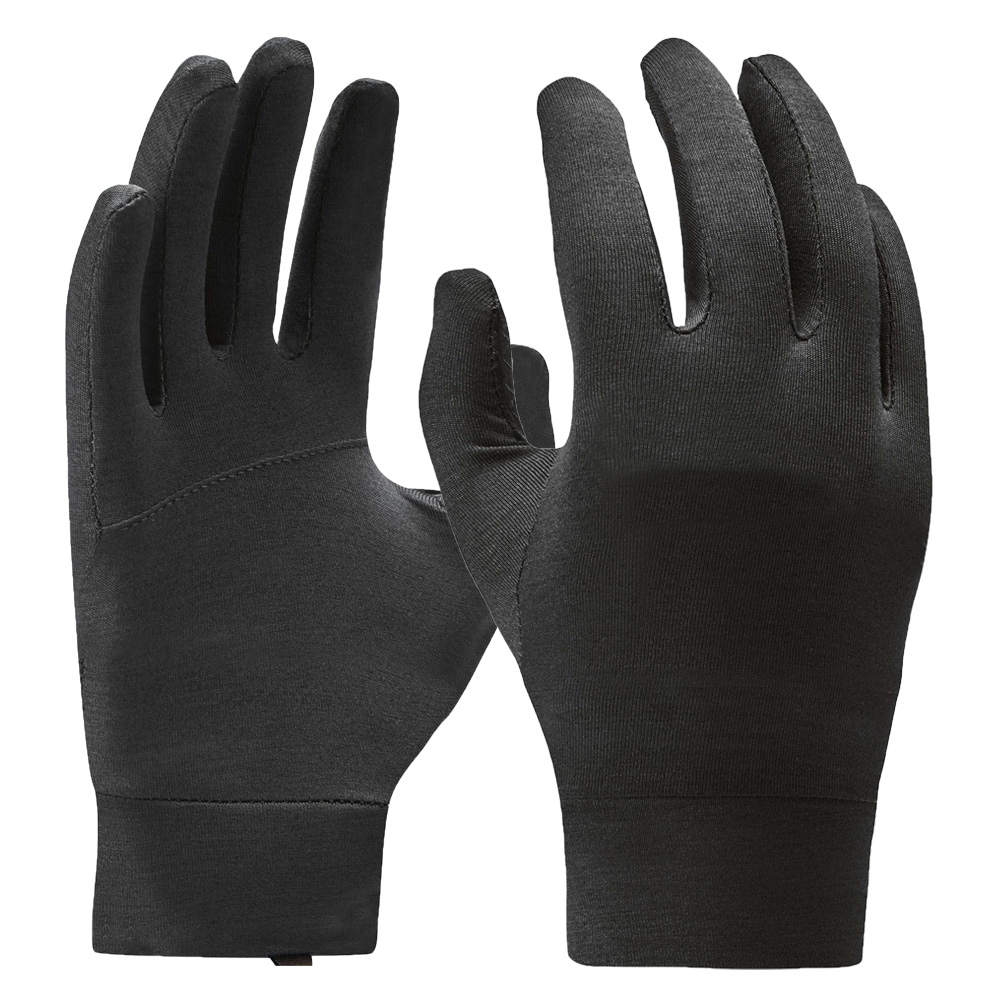 Black color all weather sports running gloves cool and dry lightweight life gloves