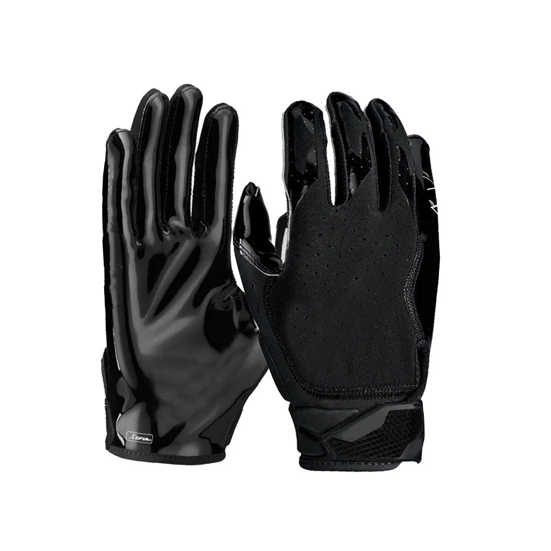 High performance sticky american football gloves custom printing football gloves