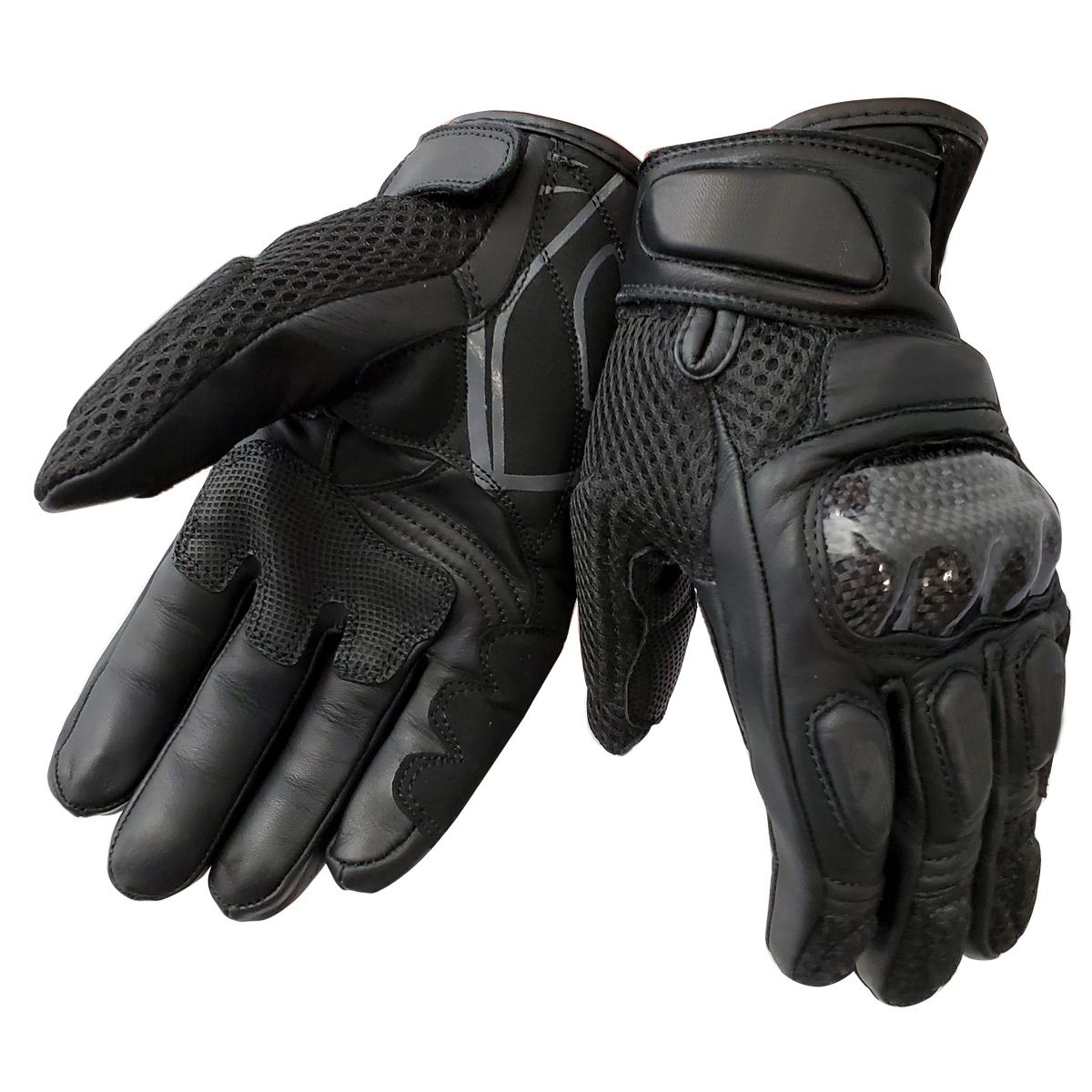 Genuine Leather Carbon Fiber durable waterproof motorcycle gloves
