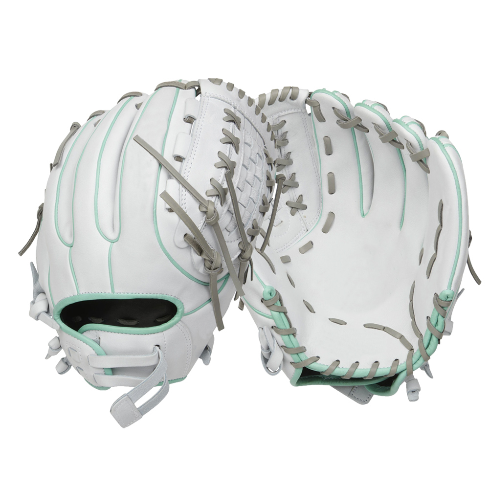 High quality durable soft kip leather baseball glove white color
