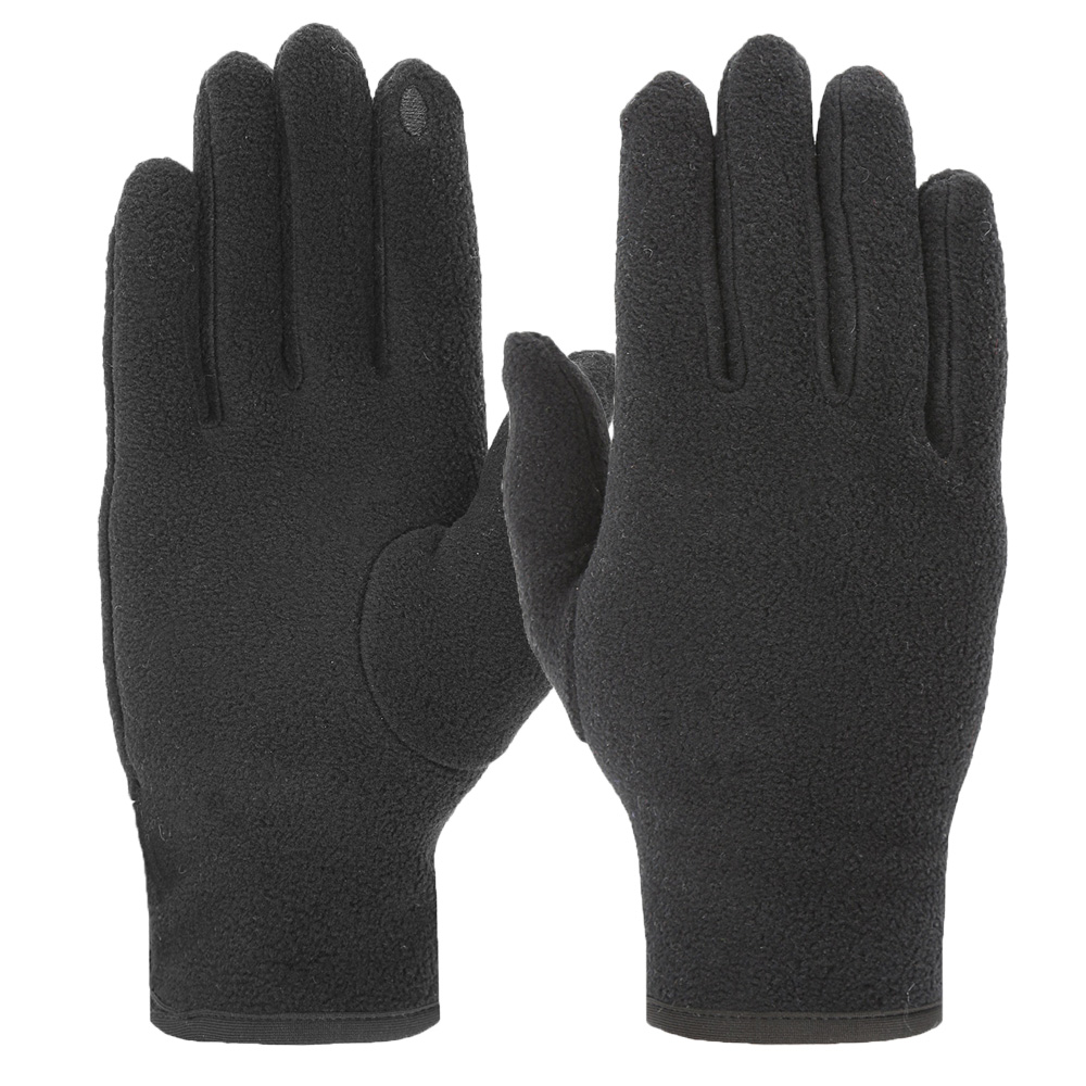 Black fleece winter warm daily life gloves Touch Screen gloves for life