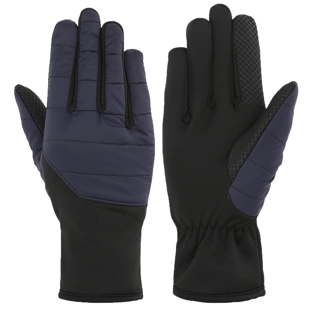 Black Windproof& waterproof life gloves soft nylon outdoor gloves