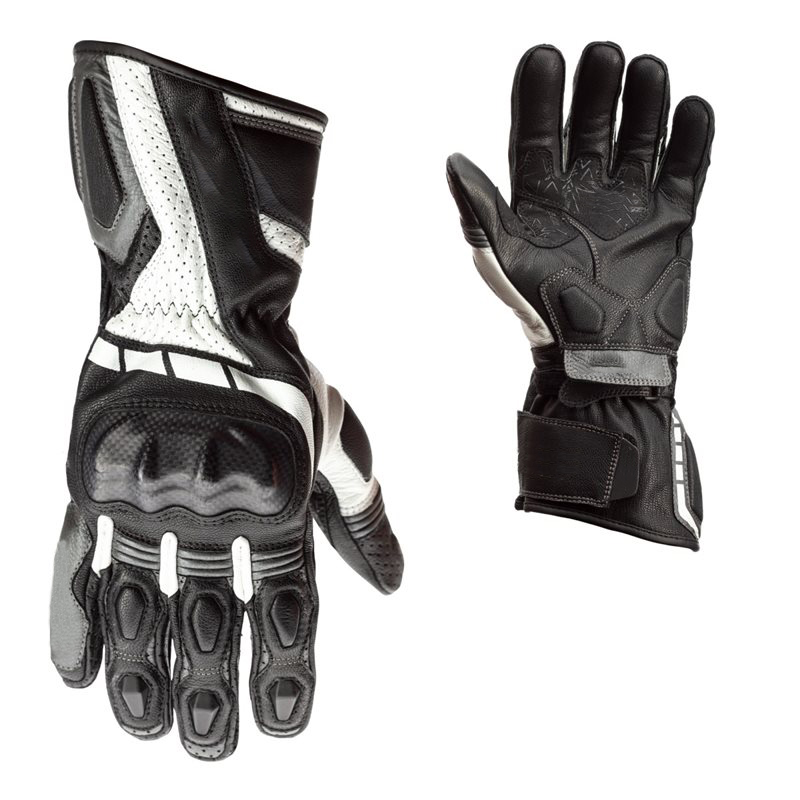 Comfortable protective leather hard-wearing motorcycle gloves