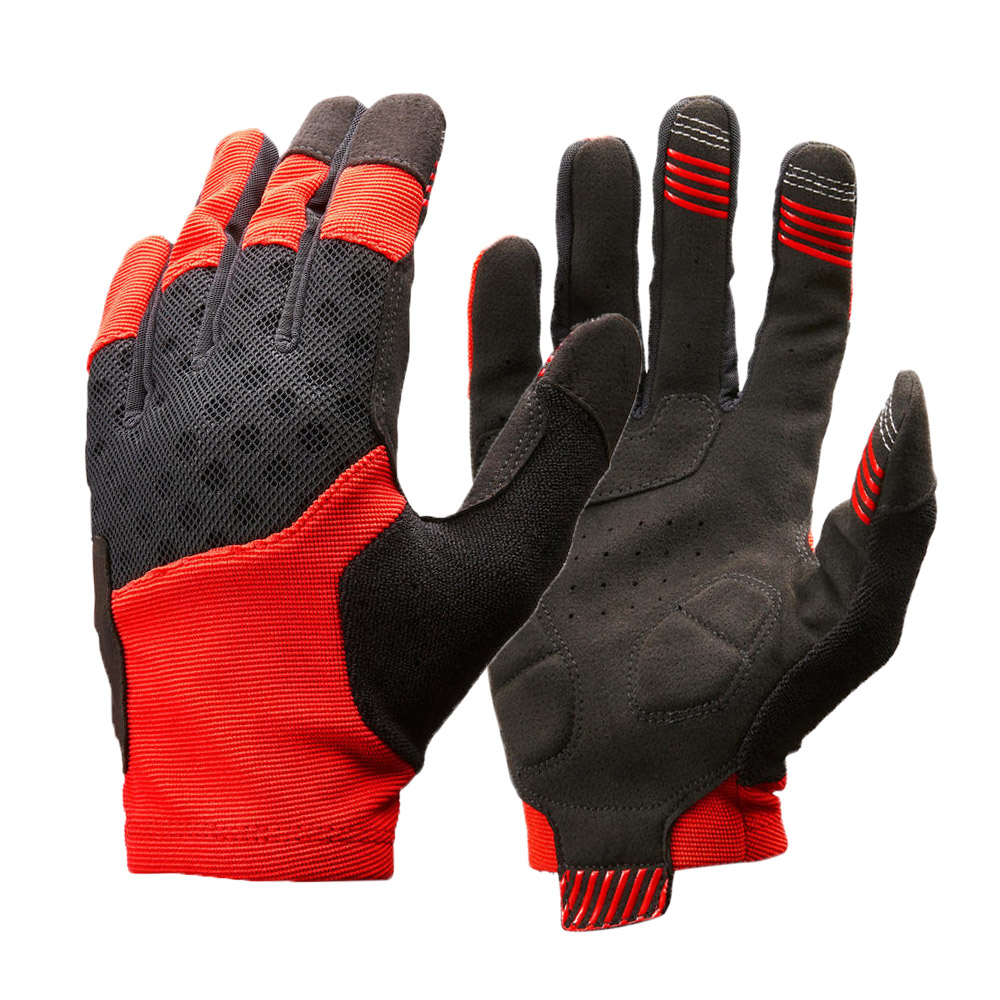 Best quality Women cycling gloves red color shakeproof sports cycling gloves