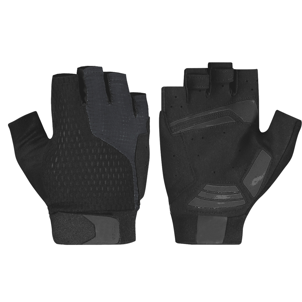 Black bike gloves summer short finger breathable bike gloves