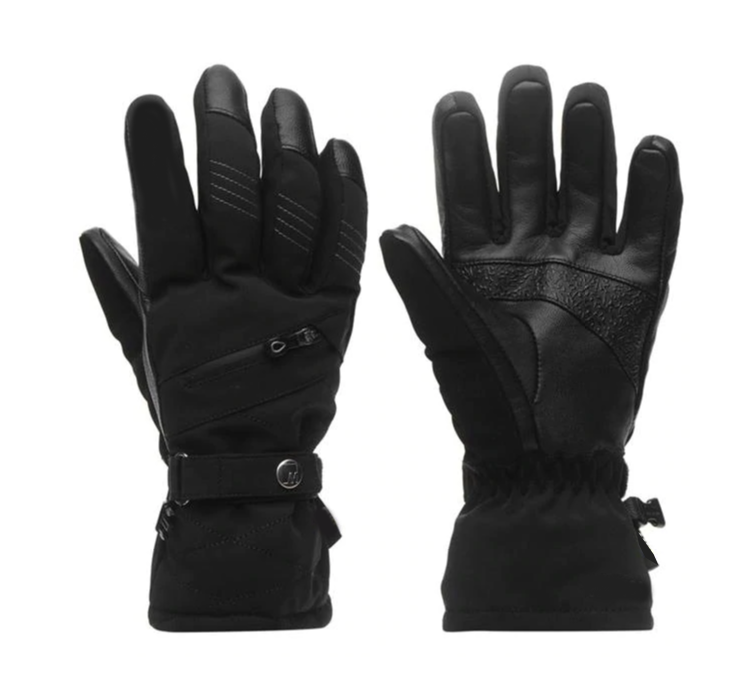 Ladies ski gloves winter ski gloves silicone palm black gloves