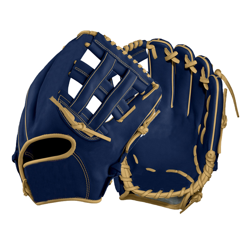 Royal blue infield baseball glove premium leather 11.75 glove for left hand throw
