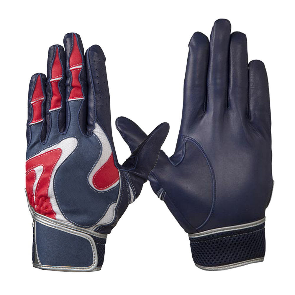 High performance baseball batting gloves leather batting gloves