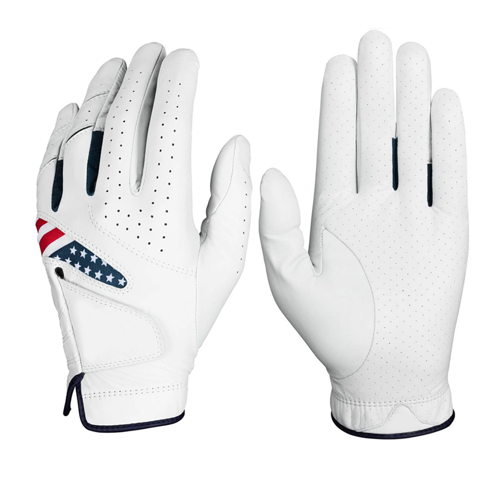 Perforated golf gloves cabretta leather good grip golf gloves