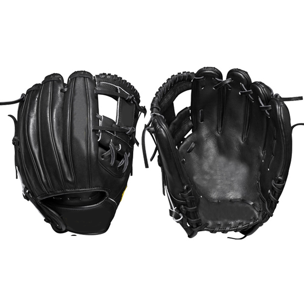 Black baseball gloves japanese kip leather baseball gloves I web