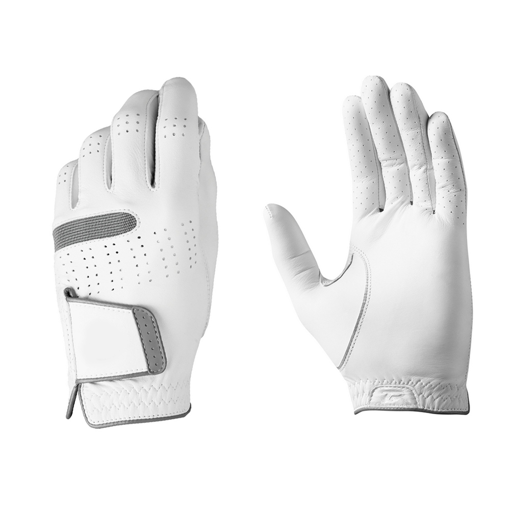 White cabretta leather golf gloves men's golf gloves super breathable