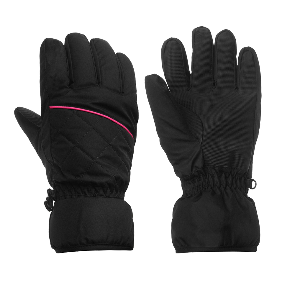 black ski gloves ladies winter ski gloves