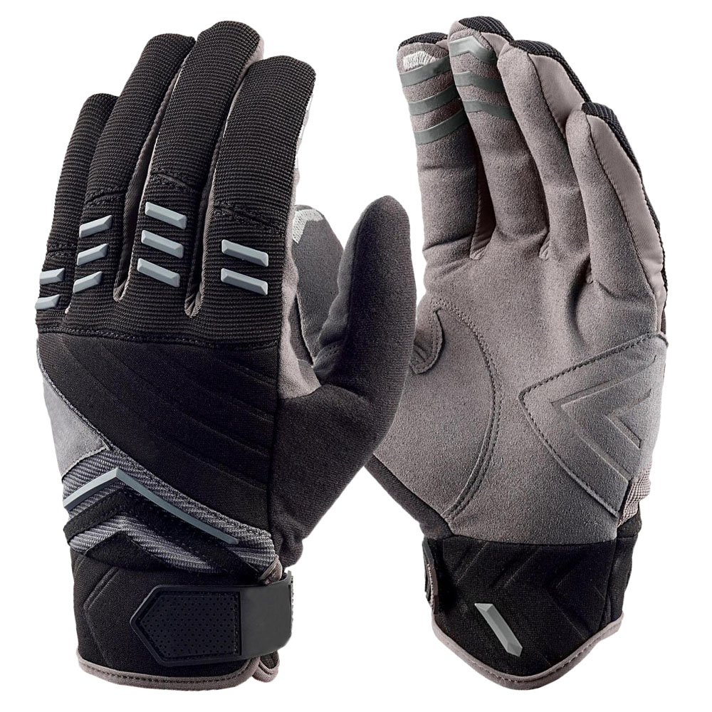 100% Waterproof black MTB road bike gloves durable synthetic suede grip bicycle gloves