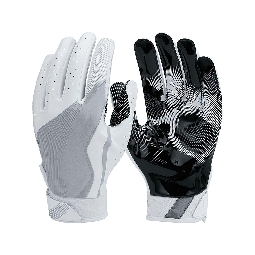 Lightweight abrasion-resistant ventilated American football gloves