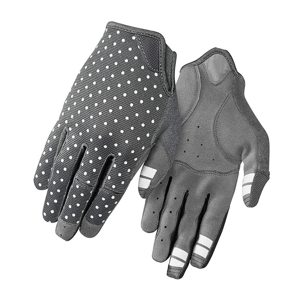 Custom fashionable cycling gloves print dots breathable cycling gloves with EVA pad