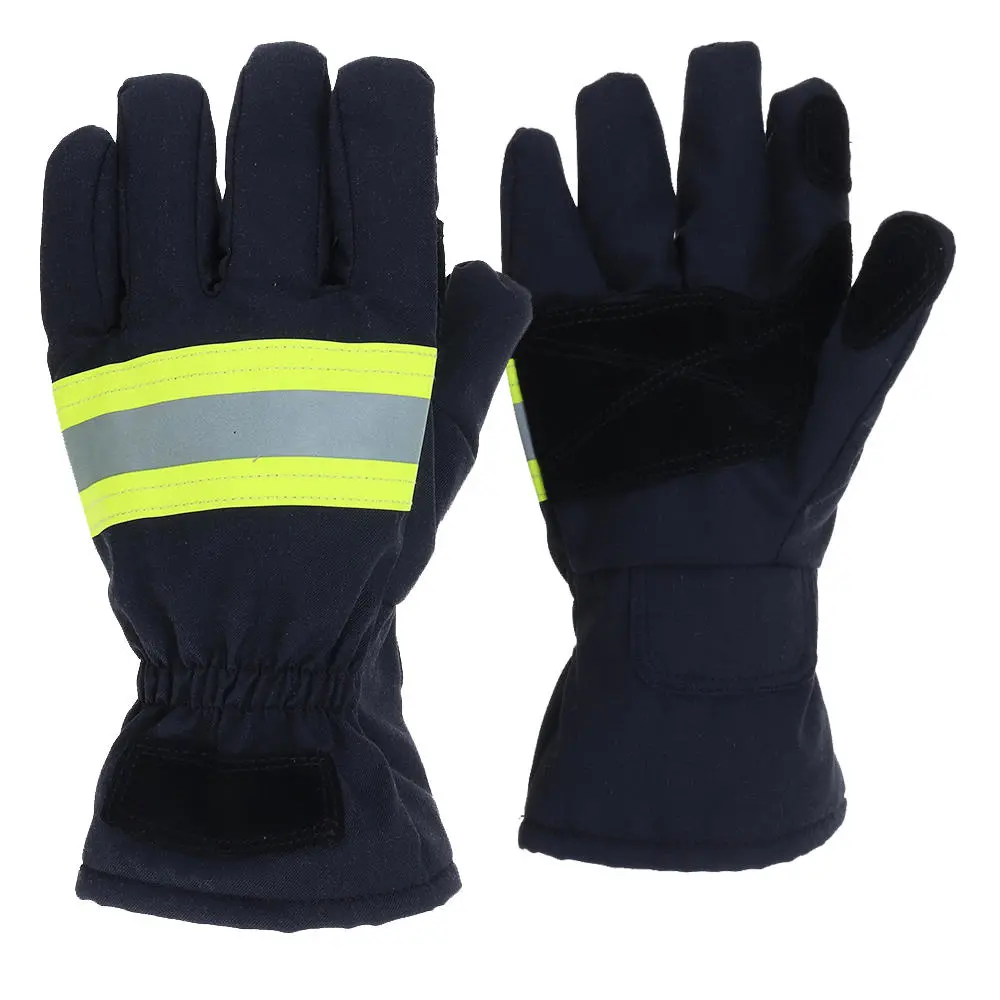 Fire Proof Protective Work Gloves reflective strap fire resistant work gloves