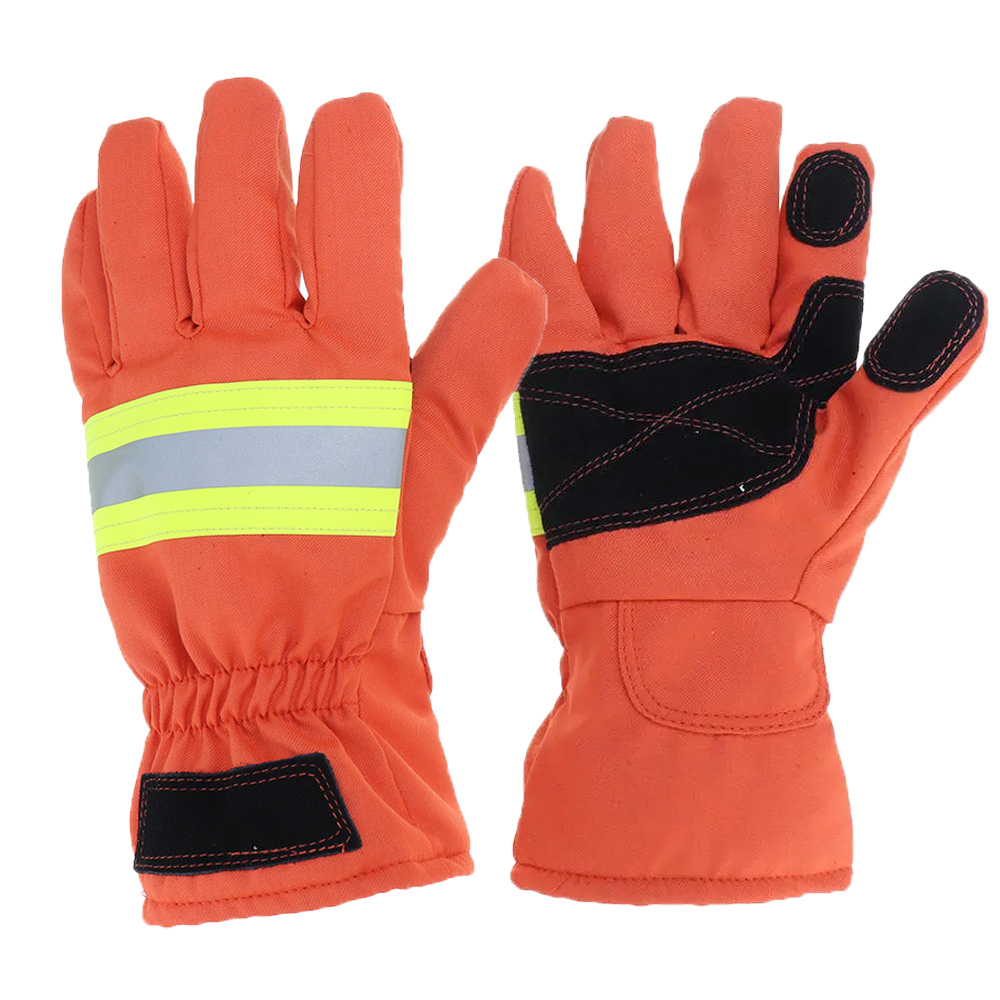 Protective reflective rescue gloves anti-static waterproof Safety Gloves for Firefighter