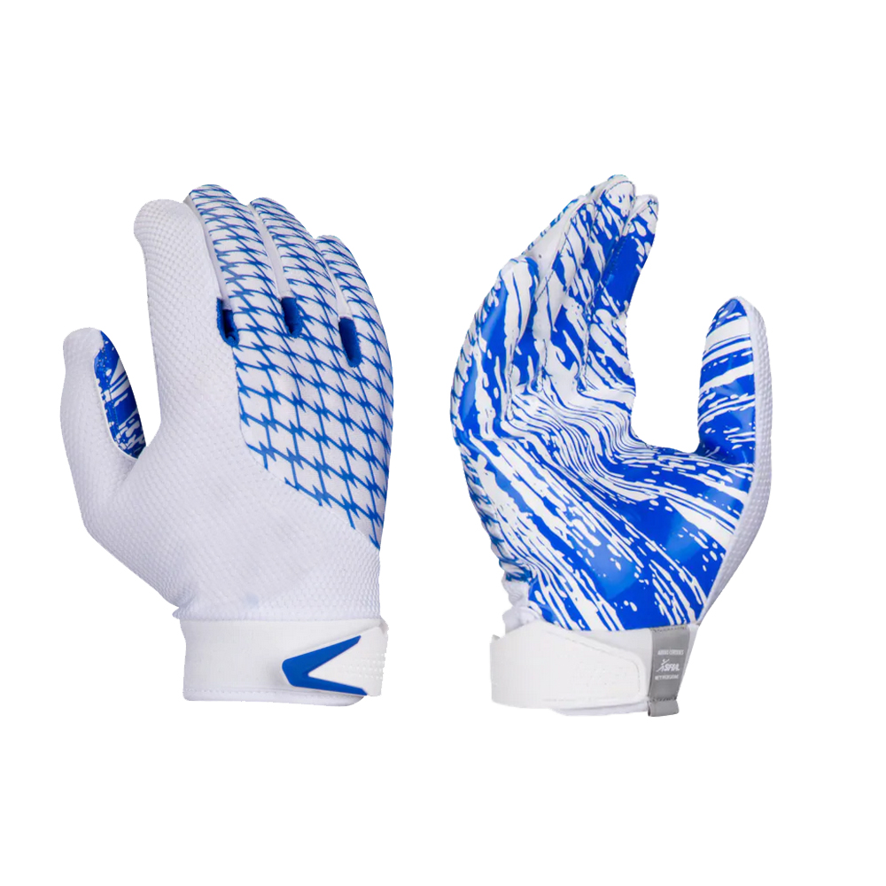 Custom american football gloves great fit sticky football gloves