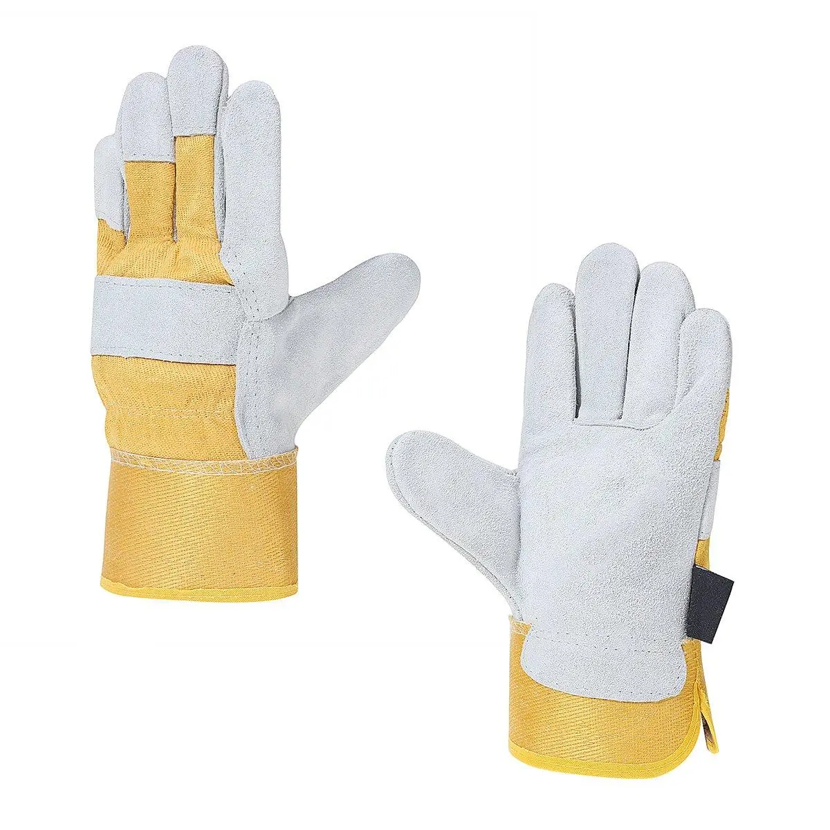 Large Heavy Duty work gloves Men split Leather Hand Protection work gloves 1 pair